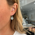 Boab Tree oxide hook earrings in 925 sterling silver with raised tree detail designed in Broome Western Australia