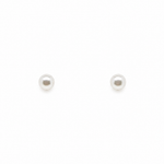     Classic 3mm white freshwater pearl stud earrings crafted in sterling silver with a timeless minimalist design.