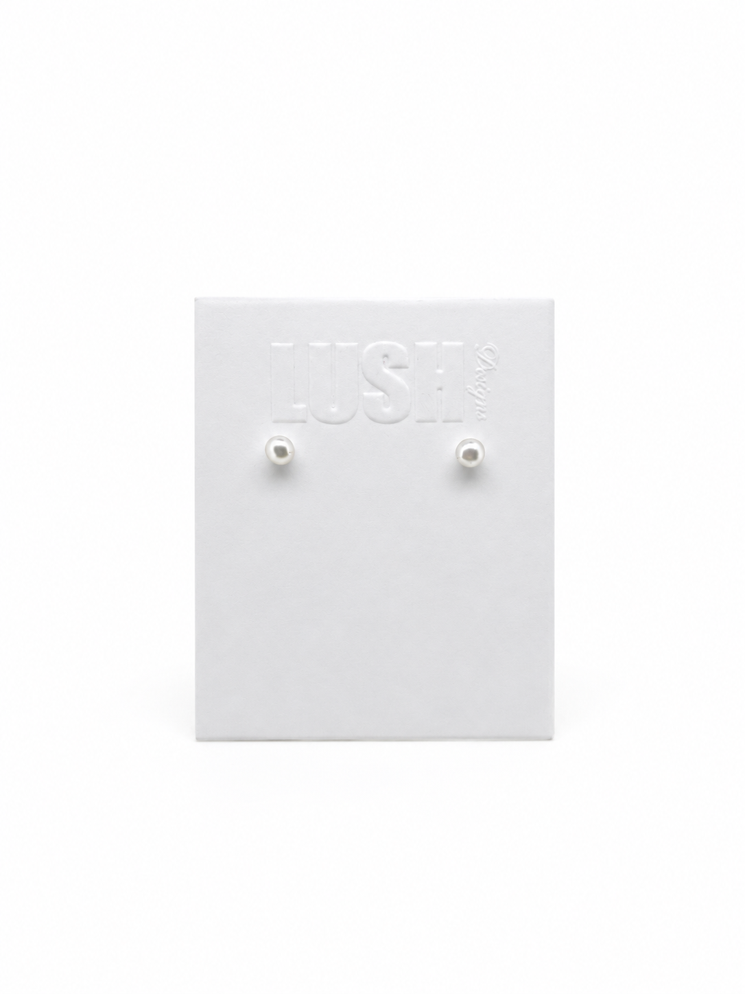     Classic 3mm white freshwater pearl stud earrings crafted in sterling silver with a timeless minimalist design.
