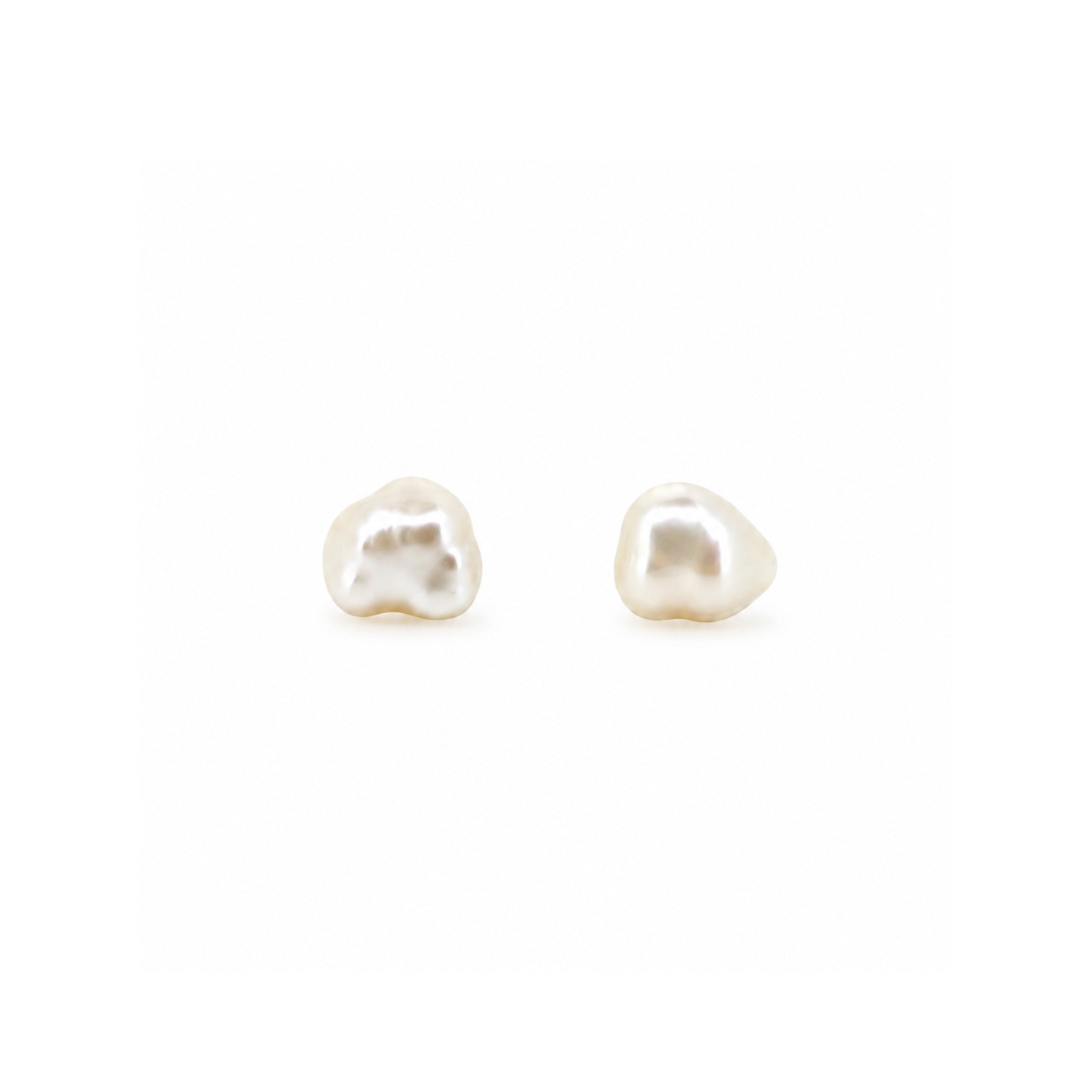 Baroque Pearl Studs 7mm in sterling silver by Lush Designs Jewellery Australia