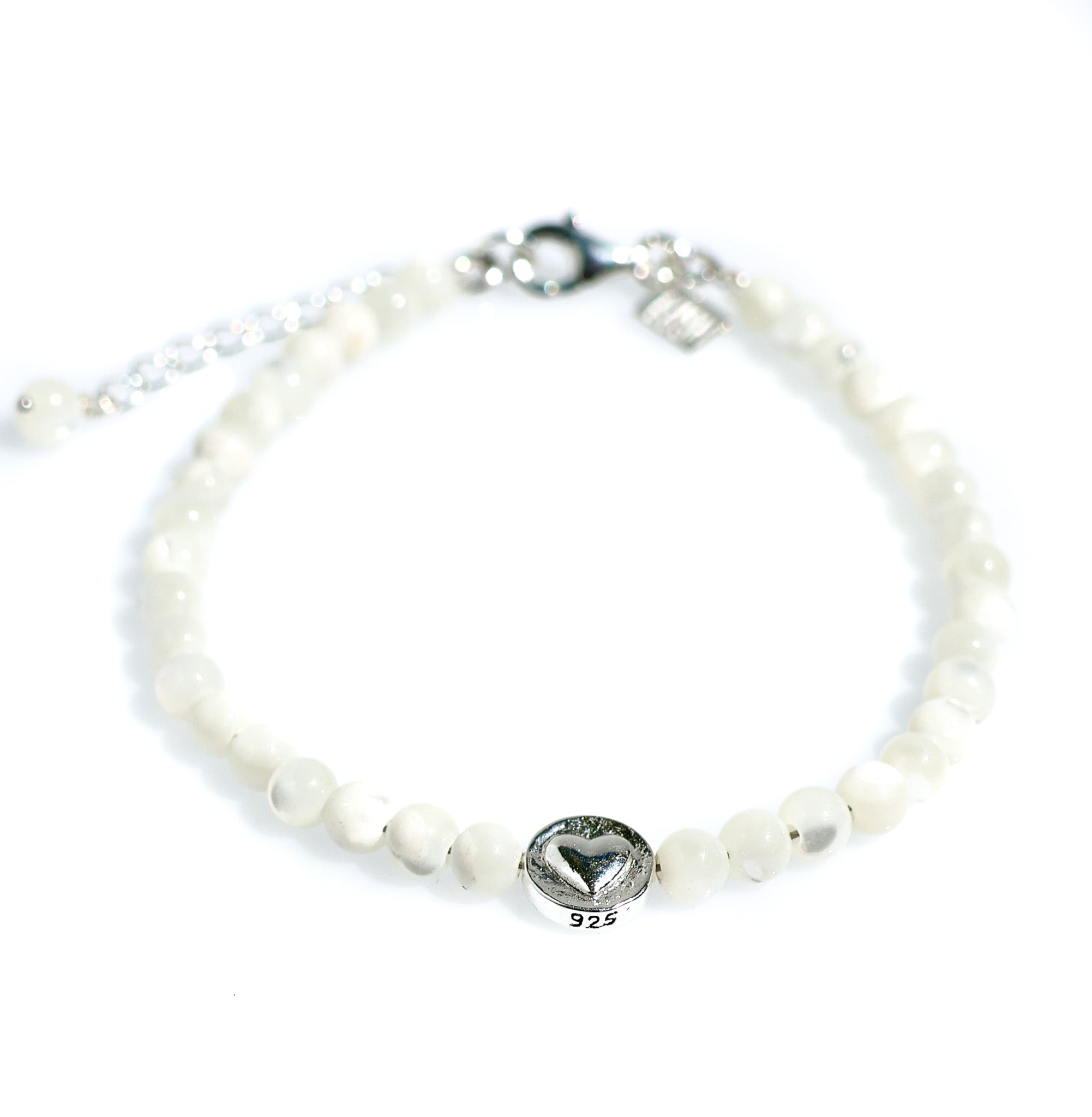 beach love mother of pearl bracelet