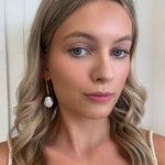 20mm baroque pearl earrings with sterling silver hooks