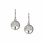 Boab Tree circular hook earrings in 925 sterling silver designed in Broome Western Australia