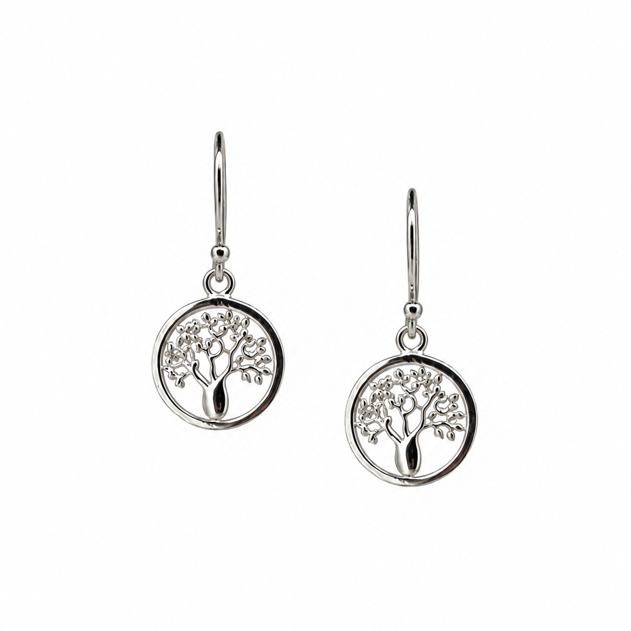 Boab Tree circular hook earrings in 925 sterling silver designed in Broome Western Australia