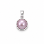 Mabe Sunset Pearl Pendant 10mm sterling silver with freshwater pearl by Lush Designs Jewellery Australia