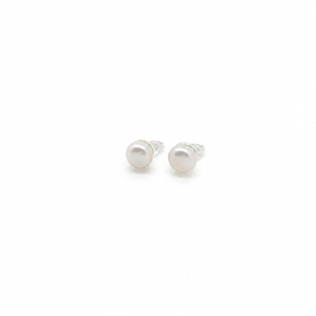 small white pearl clip-ons