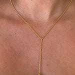 “Ricki freshwater pearl gold vermeil necklace designed in Broome Western Australia”