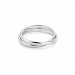 DOUBLE BAND SILVER RING