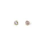 dainty cubic zirconia studs