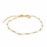 Seaside Bliss Pearl Bracelet Gold Vermeil with genuine freshwater pearls and premium 925 sterling silver, designed in Broome Western Australia