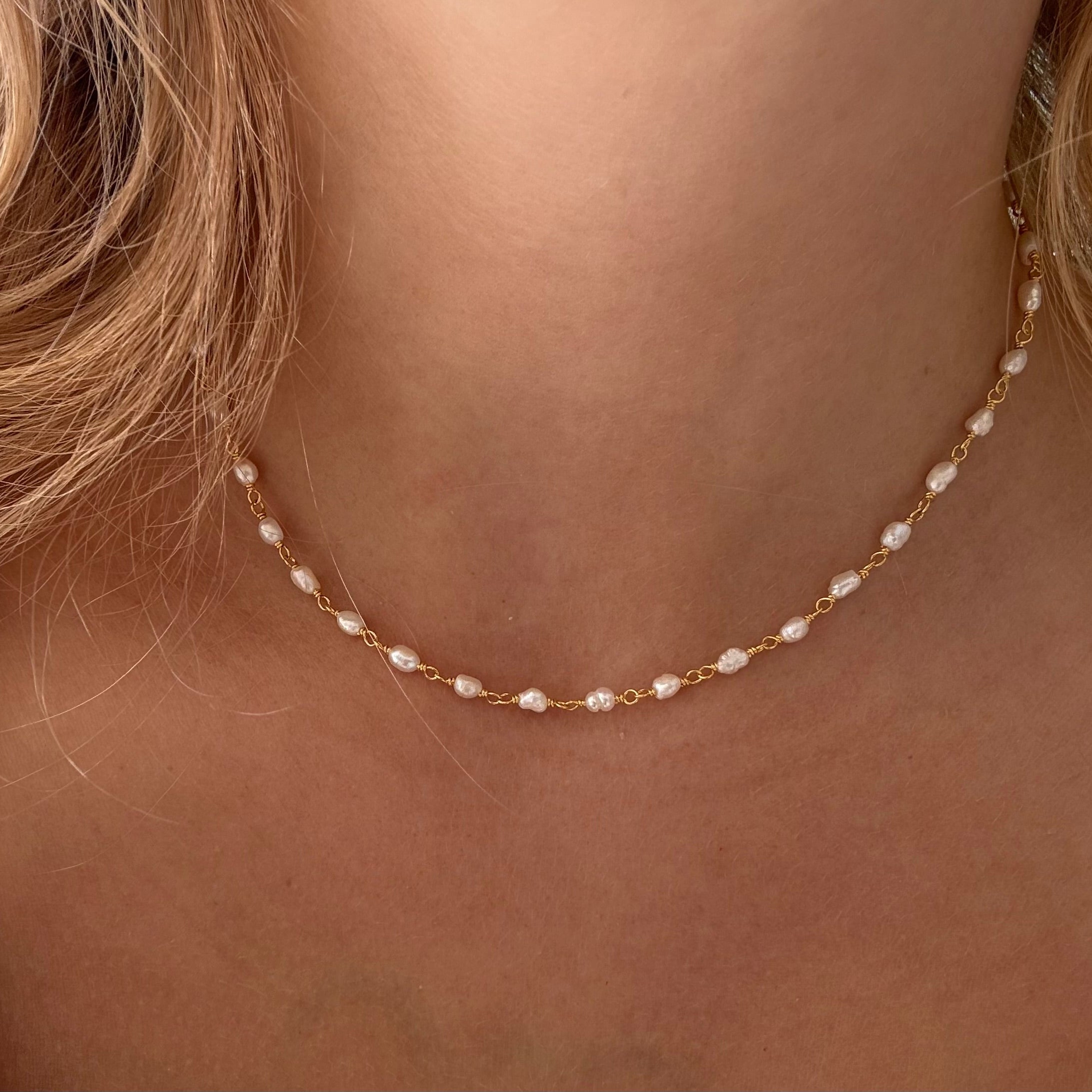 dainty seaside bliss pearl bracelet in gold vermeil by lush designs jewellery broome