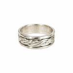 Seaside Spin sterling silver fidget ring by Lush Designs Australian coastal jewellery