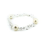 “Sterling silver freshwater pearl bracelet inspired by beach sunsets and coastal Australian style designed in Broome Western Australia”