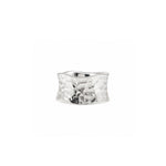 Sterling silver Tidal Flow ring featuring a contemporary wave-inspired sculptural design, designed in Broome Western Australia