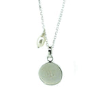 silver capricorn zodiac necklace