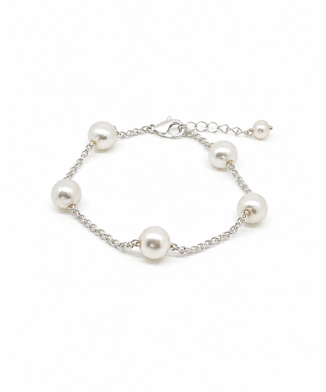 Shop the Alana Pearl Bracelet Silver, featuring luminous freshwater pearls on a delicate 925 sterling silver chain. Designed in Broome, Western Australia.