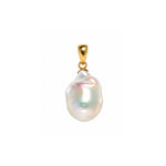 baroque pearl pendant 9ct yellow gold freshwater pearl australian coastal jewellery