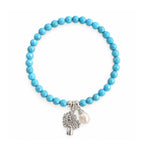 turquoise bracelet with tree of life boab charm
