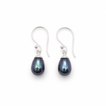 black pearl earrings