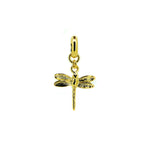 dainty dragonfly pendant in gold