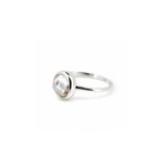Drift Pearl Ring Silver crafted in premium 925 sterling silver featuring a genuine freshwater pearl in an elegant flowing coastal-inspired design.