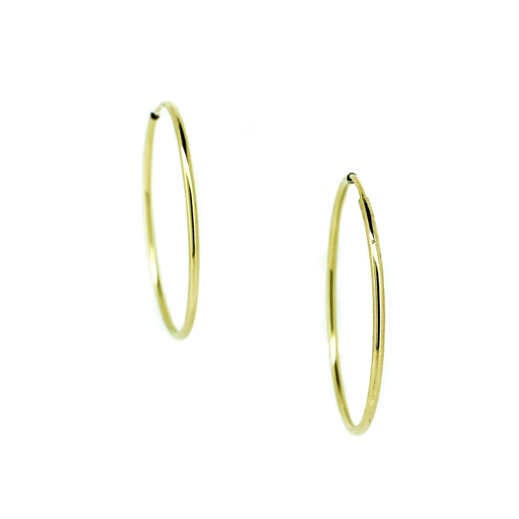 gold hoop earrings