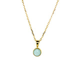 Golden Shores larimar pendant in gold vermeil over 925 sterling silver