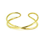 Infinity Cuff Gold crafted in gold vermeil over 925 sterling silver with flowing open cuff design