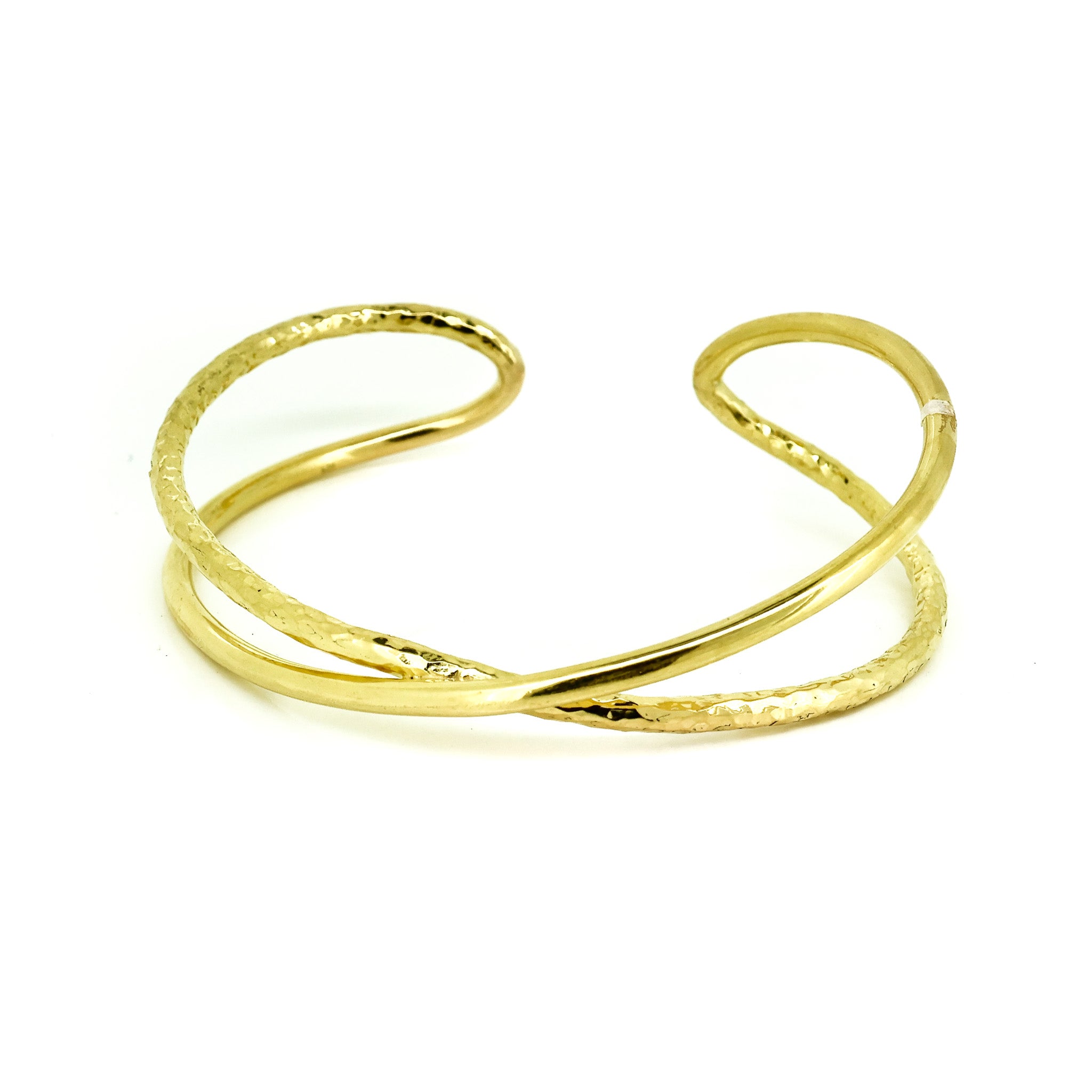 Infinity Cuff Gold crafted in gold vermeil over 925 sterling silver with flowing open cuff design