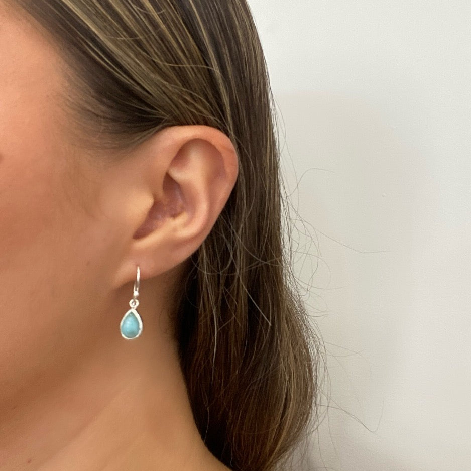 larimar earrings
