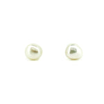 keshi pearl studs 7mm set in gold