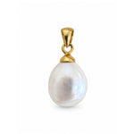 freshwater keshi pearl pendant set in gold bail designed  in broome western australia by lush designs jewellery