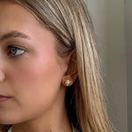Pearl studs with maritime boat designed in broome