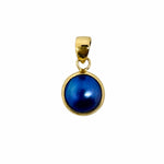 10mm blue mabe pearl pendant set in gold vermeil by Lush Designs Jewellery Broome