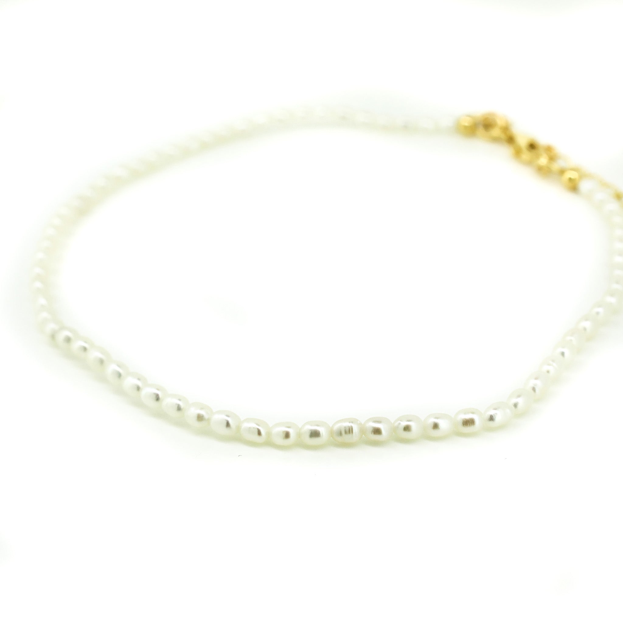 pearl anklet gold