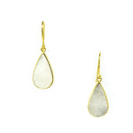 Large gold vermeil pearl drop earrings inspired by morning dew and coastal Australian style