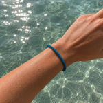 Ocean Spell Stretch Bracelet Blue Apatite featuring genuine blue apatite gemstones on a comfortable stretch bracelet design.