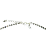 silver gemstone necklace