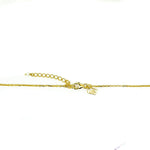 dainty gold necklace with freshwater pearls designed in brooe Australia