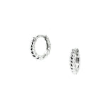 sterling silver huggie sleeper earrings with spiral design australian
