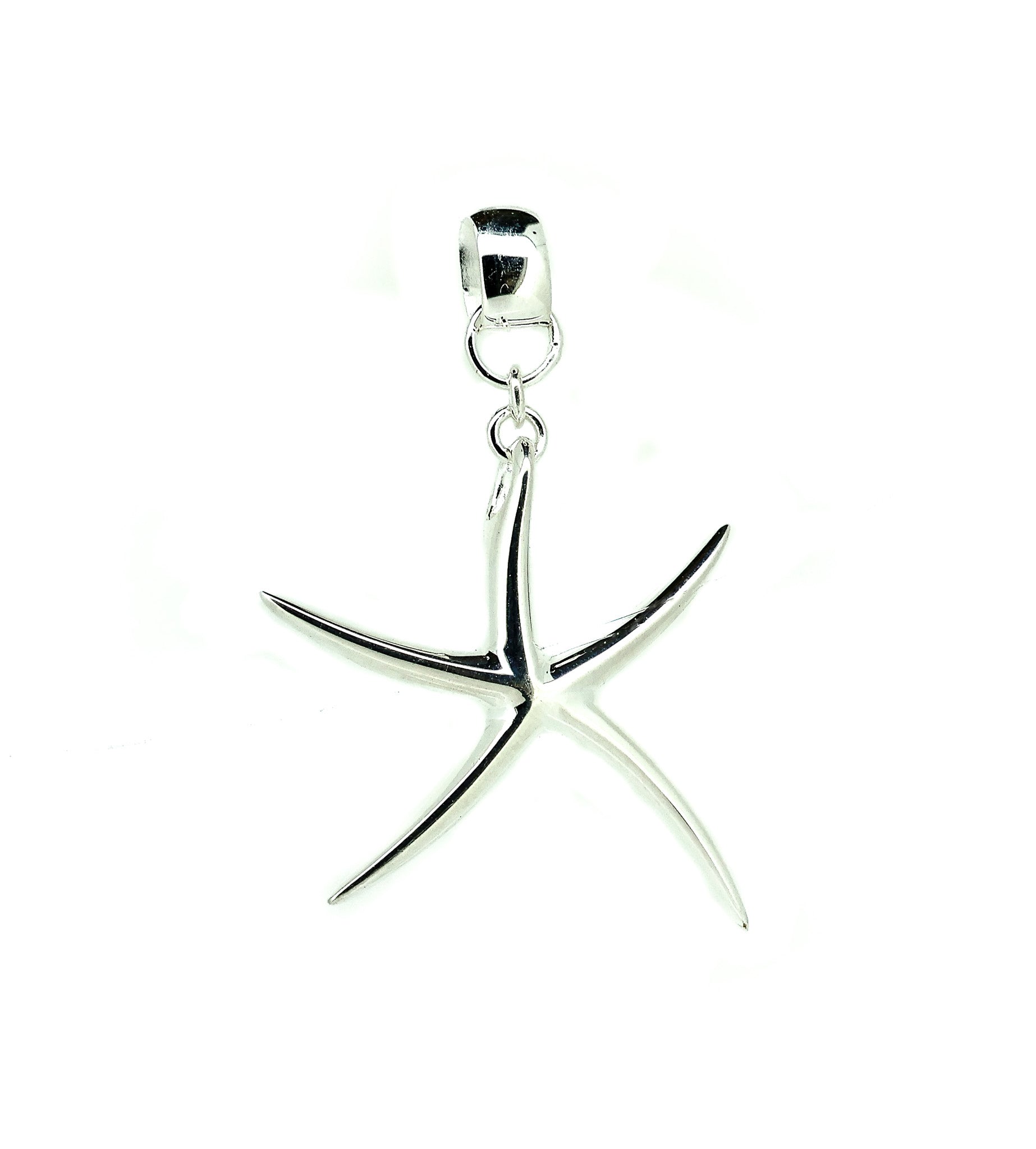 silver starfish pendant