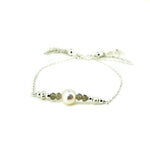 silver tassel bracelet