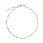 the best selelr anklet by lush designs jewellery the seaside bliss which has dainty freshwater pearl with sterling silver twist chain