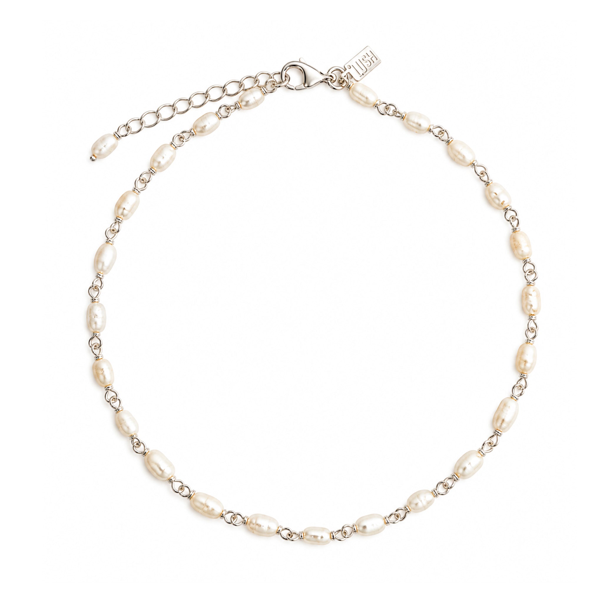 the best selelr anklet by lush designs jewellery the seaside bliss which has dainty freshwater pearl with sterling silver twist chain