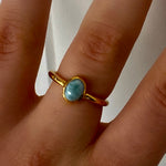 larimar stacker ring gold