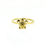 gold turtle ring