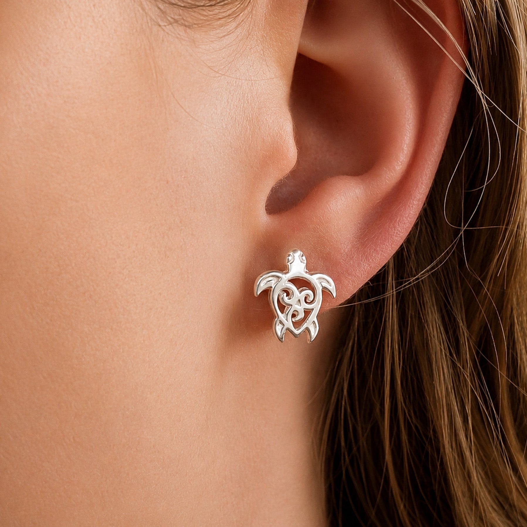 turtle studs designed in broome by lush designs