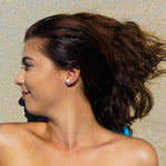 white Pearl studs 8 mm 