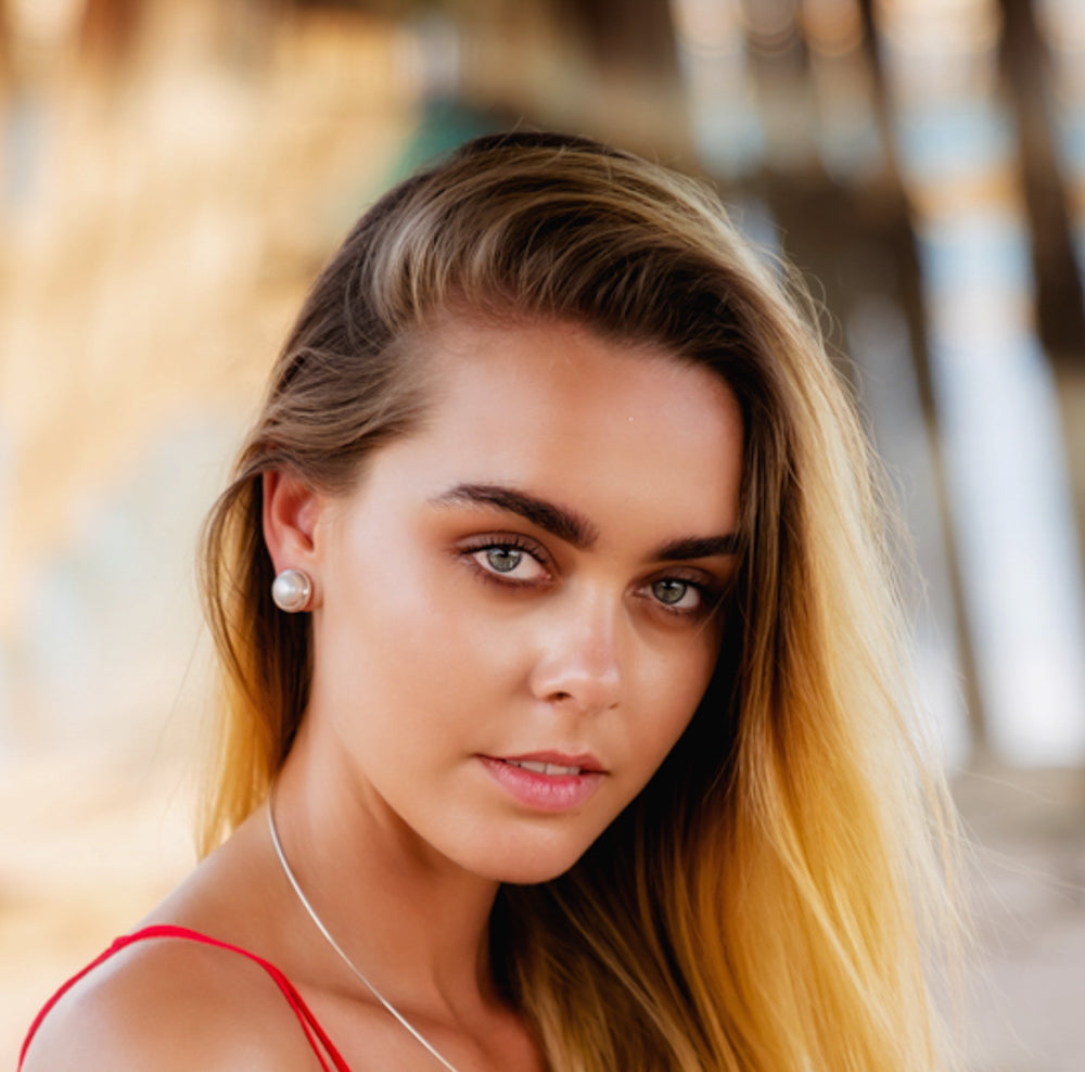 pearl clip on earrings