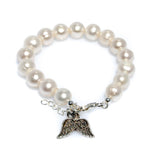 ANGEL WING PEARL  BRACELET